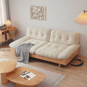 全國家具_白蠟木貓抓布沙發